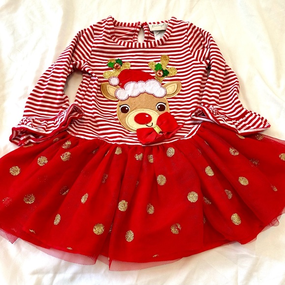 Emily Rose Reindeer Christmas dress - Picture 2 of 8